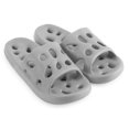 thumbnail image 3 of Spencer Shower Shoes for Women Men, Quick Drying Non Slip Bath Slippers with Drain Holes, Gray, 9-10 Women/7-8 Men, 3 of 10