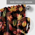 thumbnail image 6 of Hello Fall Farmhouse Short Window Curtain Valances, Thanksgiving Maple Leaves Autumn Country Plants Rod Pocket Kitchen Valances for Living Room Bedroom Bathroom Cafe 42" x 18", 6 of 8