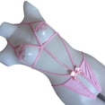 thumbnail image 4 of Fashion Sets for Women Trendy, Lingerie For Women Halter Lingerie Teddy One Piece Bodysuit Bow Lingerie Gift for Bride, 4 of 7
