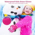thumbnail image 4 of Kids Winter Gloves, Waterproof Windproof Snow Gloves for Boys Girls, Thick Thermal Ski Gloves for Skiing, Snowboarding, Sledding, Snowball Fighting, 4 of 8