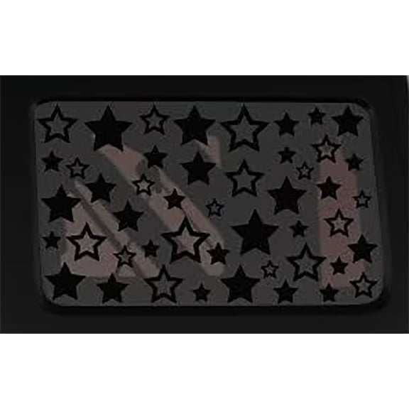 Stars Pattern Vinyl Window Decals Compatible with and Fits Jeep Wrangler JL 202 - Set of Two
