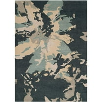 SAFAVIEH Bella Faye Abstract Area Rug, Steel Blue, 5' x 8'