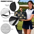 thumbnail image 6 of SEANATIVE Golf Cart Seat Cover Towel for Most 2 Passenger Club Car, EZGO, Yamaha, Sun Protection Golf Cart Front Seat Cushion Covers Protector, 51.2 x 30.3 Inches, Eagle Pattern, 6 of 7
