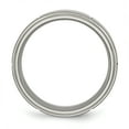 thumbnail image 2 of Titanium Block 8mm Ridged Edge Band Ring Man Wedding  For Dad Mens  For Him, 2 of 10