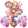 thumbnail image 4 of PAW Patrol Skye-Decoración de fiesta de cumpleaños para niños y niñas, suministros de eventos, máscara de globo de papel de aluminio de látex, reloj de proyección de regalo, 4 of 5