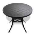 thumbnail image 2 of 39.37-inch Aluminum Patio Dining Table with Comfortable Seat and All-weather Fabric / Suitable for Outdoor Party, 2 of 3