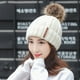 thumbnail image 3 of Gorro gorro snowski gorro de calavera de lana tejido de invierno, 3 of 5