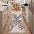 thumbnail image 5 of GENIMO 2'x3' Area Rug, Machine Washable Non Slip Low Pile Rug for Entryway Kitchen Bathroom Front Door, Contemporary Abstract, Linen Beige, 5 of 5