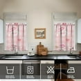 thumbnail image 4 of Kitchen Curtains 36 Inch Short - 3 Panel Set Strawberry Print, Rod Pocket Window Curtains 100% Polyester, Cute Fruit Valance for Farmhouse, Cafe, Living Room, Bedroom, Easy Wash, 4 of 6