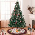 thumbnail image 6 of Pofeuu Cartoon Halloween Print Christmas Tree Skirt Tree Skirt Ornaments Soft Plush Christmas Tree Mat for Decorations Holiday Party Indoor Outdoor-, 6 of 6