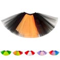 thumbnail image 3 of Lovskoo 2024 Womens Pleated Tulle Petticoat Tutu Puffy Skirt Gauze Short Skirt Adult Teen‘S 1950S Vintage Dance Skirts Black, 3 of 3