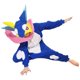 thumbnail image 1 of Disfraz infantil GZHOK Frog Kigurumi de 115-125 cm de altura, 1 of 6