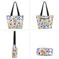 thumbnail image 5 of HAWEE Tote Bag with Zipper for Women with Bottle Pockets Heavy Duty Casual Anti-water Cloth Shoulder Handbag PVC Padded, Dandelion, 5 of 7