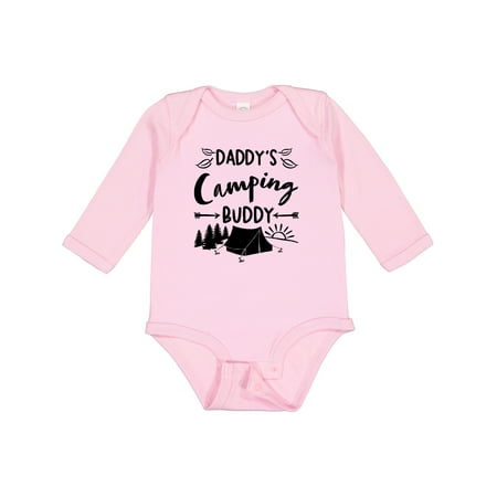 

Inktastic Daddys Camping Buddy Boys or Girls Long Sleeve Baby Bodysuit