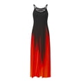 thumbnail image 1 of Ovzne Robes pour Femmes Robe de Plage Robes d'Été Décontractées Col en V Sans Manches Vacances Plage Poches Longue Robe Grande Taille Robe Imprimée Longues Robes en Solde, 1 of 3