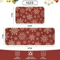thumbnail image 2 of Christmas Kitchen Rug Sets 2 Piece Christmas Snow Waterproof Non-Slip Kitchen Mats and Rugs Winter Christmas Doormat Rubber Back Low-Profile Merry Christmas Home Decorations Kitchen Mats, 2 of 6