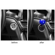 Car Ignition Starter Lever Decoration Onekey Start Button Cover Universally