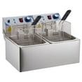 thumbnail image 7 of Faitaliicy Commercial Electric Deep Fryer Dual Tank Countertop Fryers 20L Stainless Steel Kitchen Frying Machine With 2 Basket Adjustable Temperature Control Perfect For Home Restaurant, 7 of 7