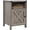 Gray, variant on Catrimown Farmhouse Nightstand, Side Table, End Table with Barn Door and Shelf, Rustic Modern Bed Night Stand for Bedroom, Living Room, Grey Wash