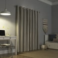 thumbnail image 2 of Sun Zero Duran Thermal Insulated 100% Blackout Grommet Curtain Panel, 50"X108", Linen (Single Panel), 2 of 8