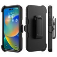 thumbnail image 3 of Elegant Choise Phone Case with Belt Clip Holster Stand for iPhone 14 Pro Shockproof Cover, Black, 3 of 16