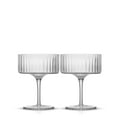 thumbnail image 3 of JoyJolt Elle Fluted Coupe Martini Glasses, Set of 2, 3 of 16