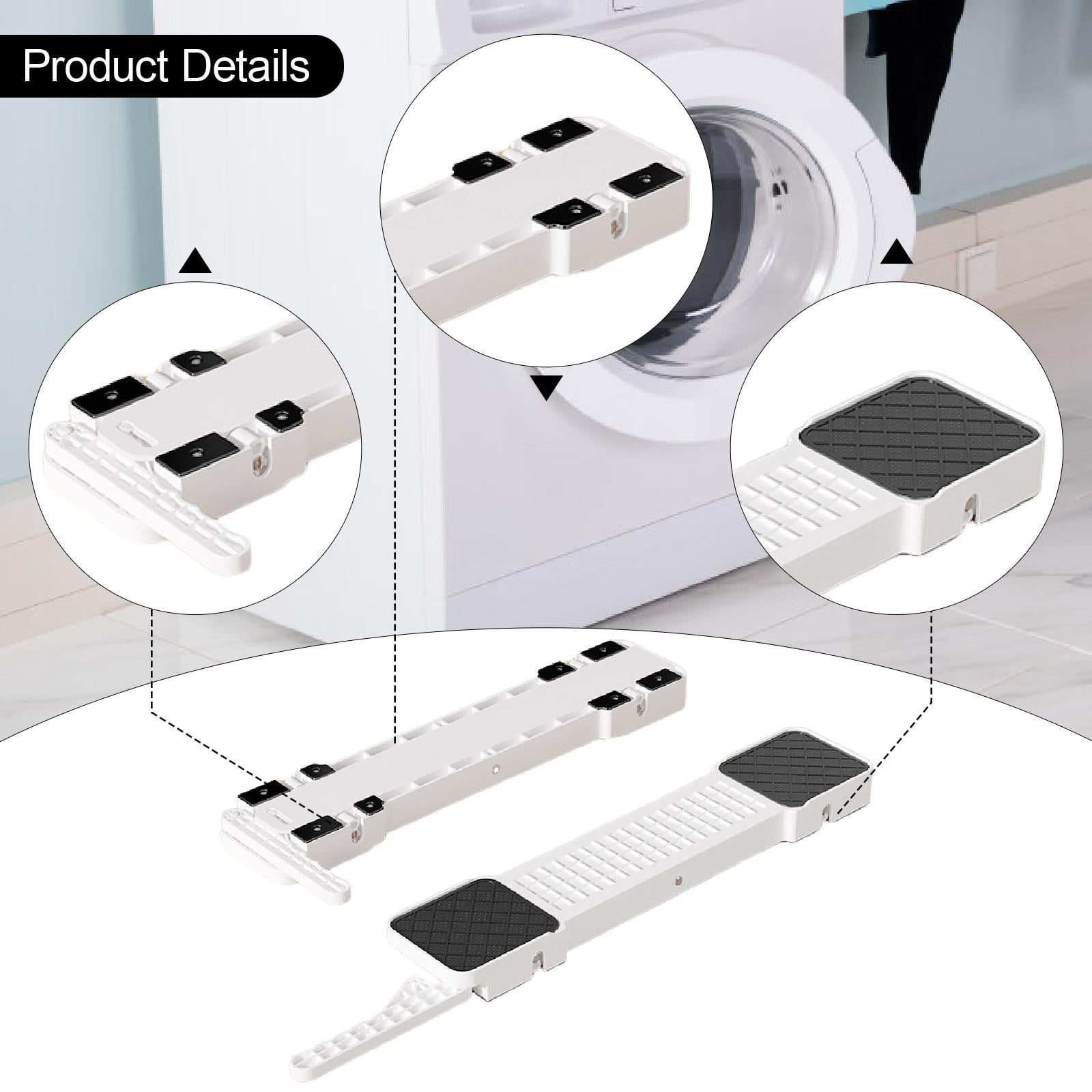 2 Set Appliance Roller Moving Mat Adjustable Height Retractable Wheels Support Up to 300kg Household