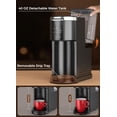 thumbnail image 5 of Single Serve Coffee Maker, Coffee Brewer for K-Cups Pods and Ground Coffee, Capsule Coffee Machine with 40 Oz Water Tank, 5 Brew Sizes Up To 14 Oz, Black, 5 of 7