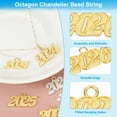 thumbnail image 3 of Encanto de Borlas de Graduación Uxcell 2026, 24 Pcs Encanto de Letras Medianas de Aleación, Oro, 3 of 6
