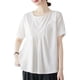 thumbnail image 1 of Blusa suelta de mujer de manga corta acampanada vintage camisetas de vacaciones Romacci Jerseys de mujer, 1 of 7