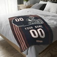 thumbnail image 5 of Chicago Blanket Gifts for Men Women Boy Throw Blanket Custom Name and Number, 5 of 5