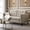Beige-4, variant on BSHTI Beige Velvet Upholstered Accent Arm Chair, Solid Rubberwood Frame, Modern Living Room Bedroom Chair with Plush Foam Padding