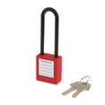thumbnail image 1 of Cadenas Cadenas à Clé Différents 76mm Rouge, 1 of 8