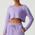 thumbnail image 2 of Talla grande Tops de tallas grandes,Blusa holgada de manga larga con cuello redondo para mujer, mezcla de poliéster de color liso, cómoda para uso diario y trabajo, sopatenor, 2 of 9