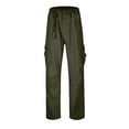 thumbnail image 1 of B91xZ Biker Jeans for Men Ripped Slim Fit Skinny Stretch Jeans,Green M, 1 of 5