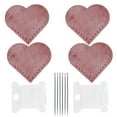 thumbnail image 4 of Heart-Shaped Fabric, Handcrated Bookmarks 2 Set Beautiful Retro Heart-Shaped  For Bookmarks For Handmade Materials, 4 of 8