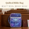 thumbnail image 4 of FOR U DESIGNS Galaxy Dragonfly Pattern Bible Cover for Women Men Multifunctional Church Bag Bible Protective Bag Handbag Christian Bible Accessories Christian Gifts, 4 of 7
