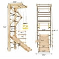 thumbnail image 2 of 6 in 1 Jungle Gym for Toddlers, SHINPT Indoor Climbing Toy for Kids, Baby Jungle Gym Indoor with Swing, Slide, Ladder, and Climbing Wall, Kids Wooden Play Gym, Toddler Playground for Best Gift, 2 of 6