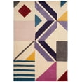 thumbnail image 2 of SAFAVIEH Fifth Avenue Jewell Geometric Area Rug, Ivory/Purple, 4' x 6', 2 of 7
