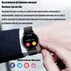 thumbnail image 3 of Smartwatch BLOOSOM caja negra malla negra silicona bisel negro, 3 of 4