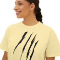 thumbnail image 6 of Effete Feline Claw Marks Scratch Women Boxy Tee, 6 of 6