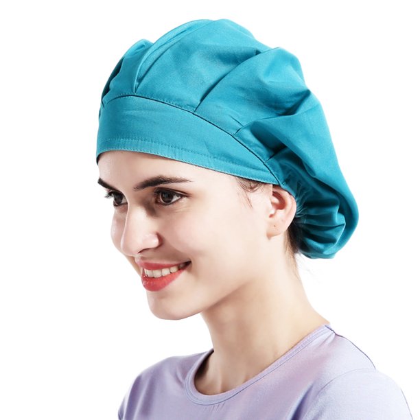 WONDERBEAN Surgical Scrub Cap Hat With Sweatband Adjustable Doctor
