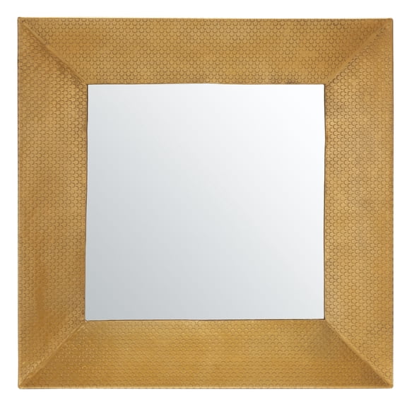 SAFAVIEH Pallava 24 in. Square Solid Framed Mirror, Gold