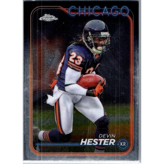 2024 Topps Chrome Devin Hester #17 Chicago Bears Football Card Chicago Bears NFL Football Trading Card