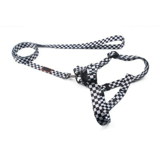 Amdohai Printed Dog Vest Harness Dog Harness Leash Set, Adjustable Heavy Duty Pulling Halter Harnesses