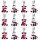 thumbnail image 1 of 12 piezas de fundas para cubiertos de Navidad, decoración de mesa para regalos de fiesta de Navidad (muñecos de nieve), 1 of 5