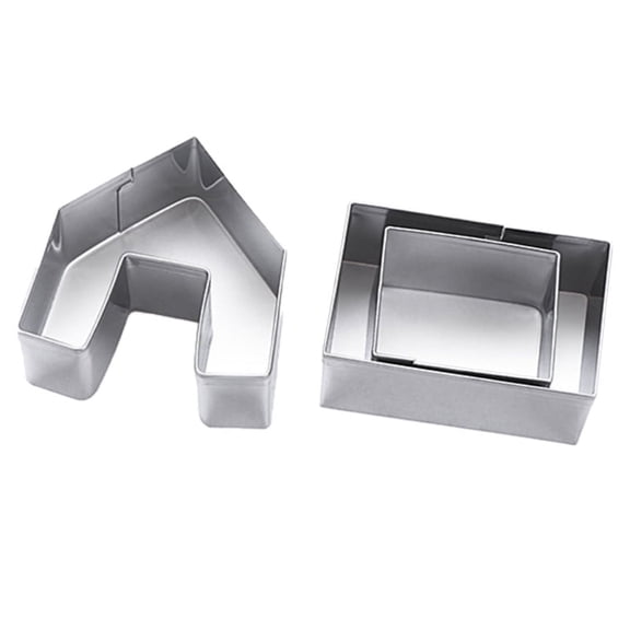 3 X Gingerbread House Cake Decorating Molds Biscuit Cookie Cutter 3D Cake Decoration Baking Supplies Birthday Party Gift