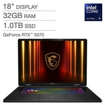MSI Crosshair 18 HX AI 18" Gaming Laptop - Intel Core Ultra 9 275HX - NVIDIA RTX 5070 - 2560x1600 - 32GB RAM - 1TB SSD - Windows 11 Home