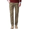 thumbnail image 1 of Pantalones Casual para Hombre Ajustados con Pierna Cónica y Frente Plano 40 Caqui Claro, 1 of 6
