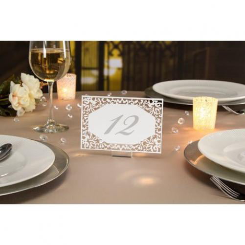 Gold Rose Gold 1-25 David Tutera Table Numbers Silver Nos 